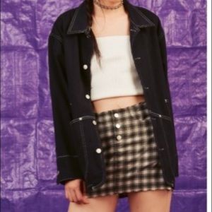 UNIF Dakota denim jacket with contrast stitching